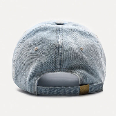 Distressed Denim Baseball Cap