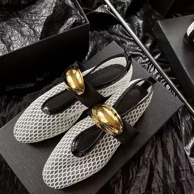 Sculpted Mesh Slip-Ons