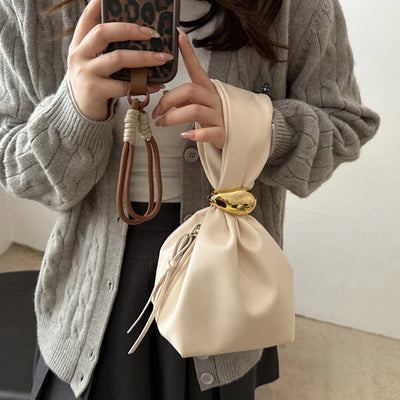 Faux Leather Loop Clutch