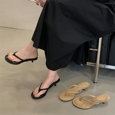 Minimal Heel Flip-Flop Sandals