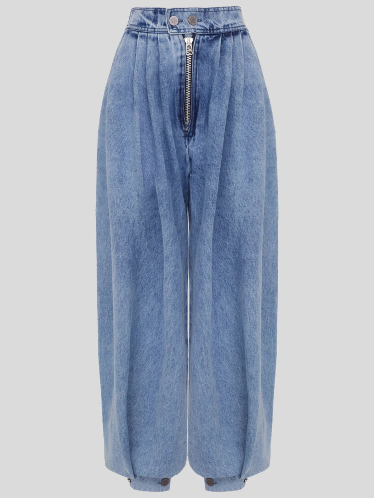 Balloon Fit Denim Trousers