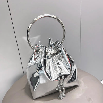 Reflective Mini Bag With Chain Detail