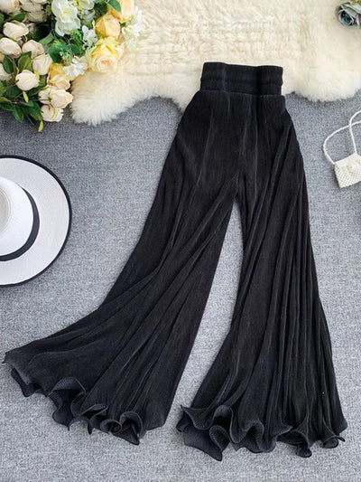 Flowy Wave Mesh Trousers