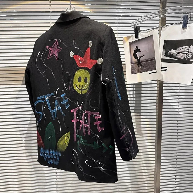 Black Street Art Blazer