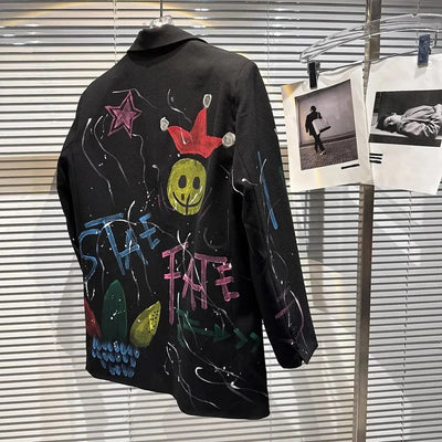 Black Street Art Blazer