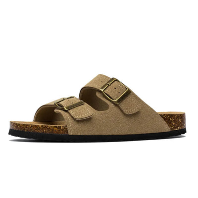 Double Buckle Cork Slides