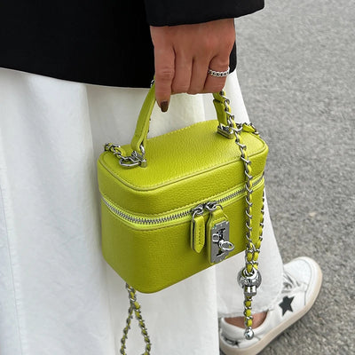Chain Strap Boxy Mini Bag