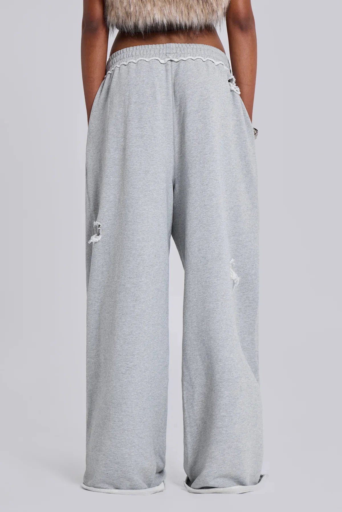 Ripped Oversized Fleece Pants