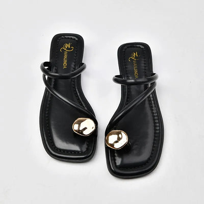 Sculpted Toe Strap Sandals