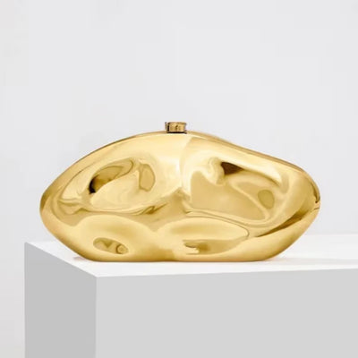 Sculpted Shine Clutch