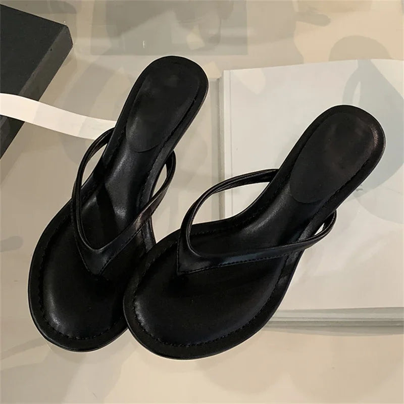 Minimal Heel Flip-Flop Sandals