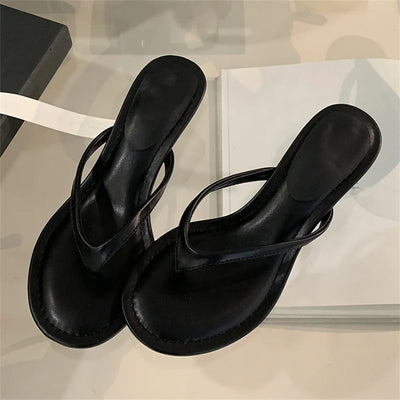 Minimal Heel Flip-Flop Sandals