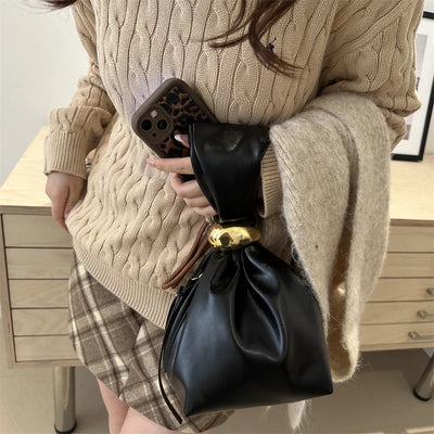Faux Leather Loop Clutch