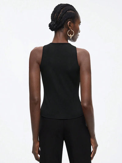 Cutout Ring Detail Tank Top