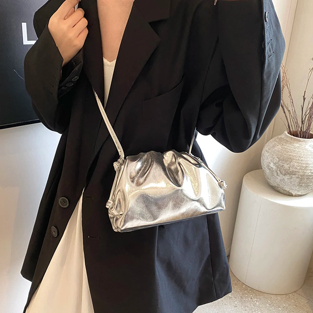 Glossy Soft Pouch Bag