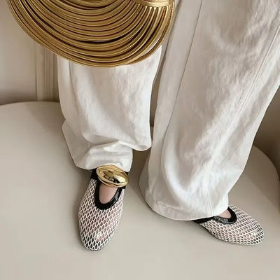Sculpted Mesh Slip-Ons