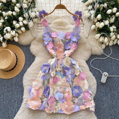 Blossom Embroidered Party Dress