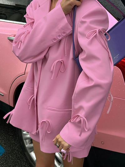 Street Style Blazer In Candy Pink