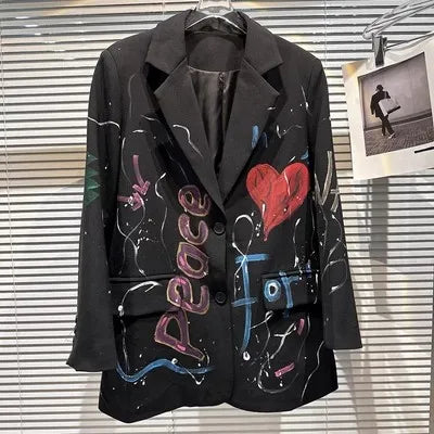 Black Street Art Blazer