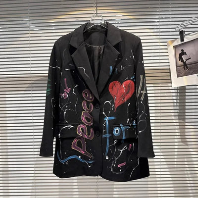 Black Street Art Blazer