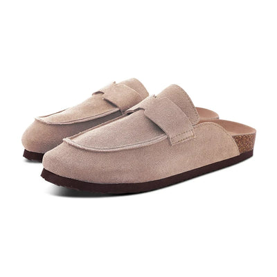 Faux Suede Platform Mules