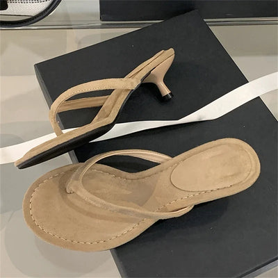 Minimal Heel Flip-Flop Sandals