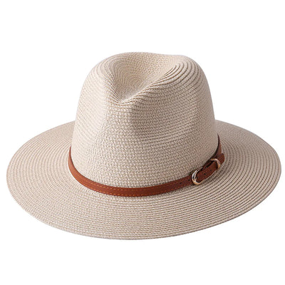 Classic Straw Fedora Hat