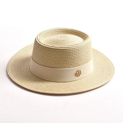 Elegant Wide Brim Straw Hat
