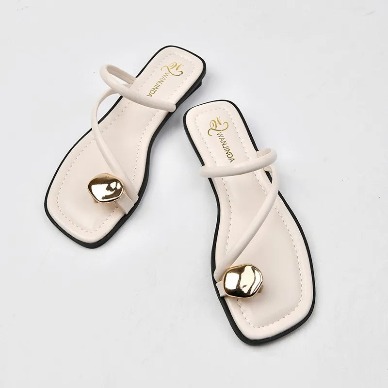 Sculpted Toe Strap Sandals