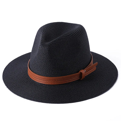 Classic Straw Fedora Hat