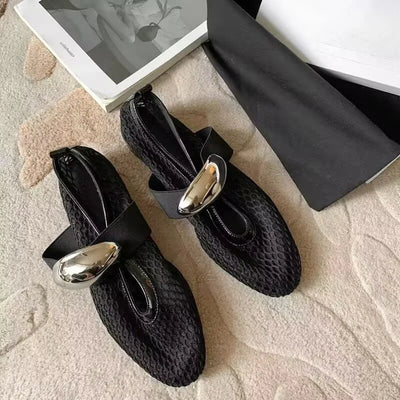 Sculpted Mesh Slip-Ons
