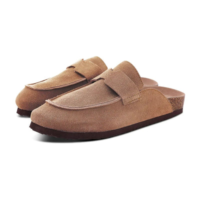 Faux Suede Platform Mules