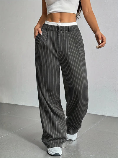 Striped Wide Leg Pants