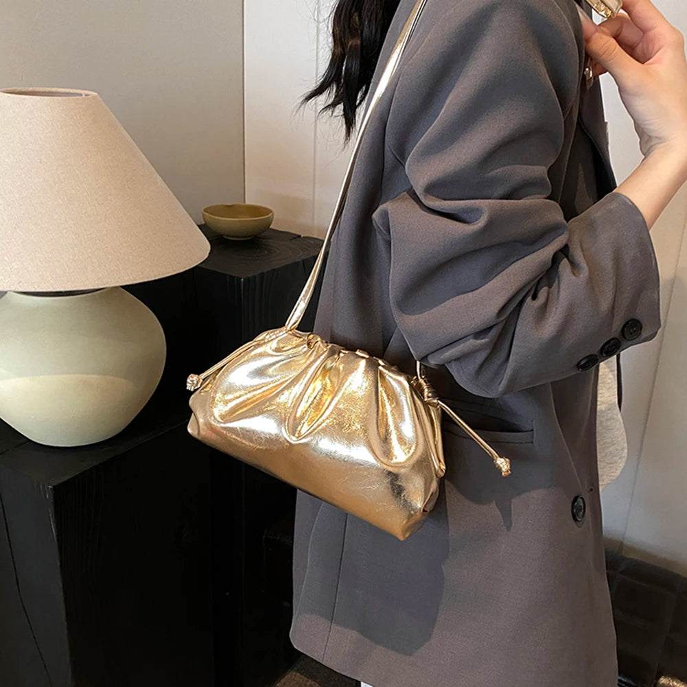 Glossy Soft Pouch Bag