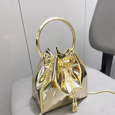 Reflective Mini Bag With Chain Detail