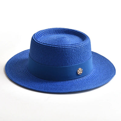 Elegant Wide Brim Straw Hat