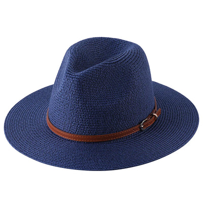 Classic Straw Fedora Hat