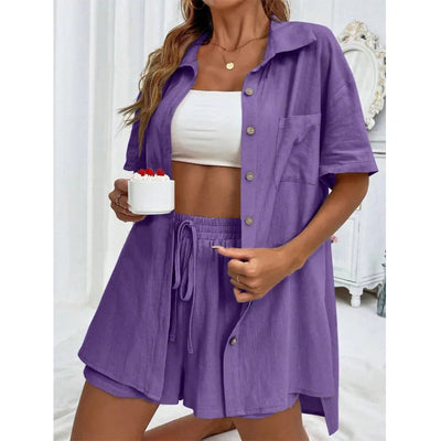Short Sleeve Shirt & Shorts Set