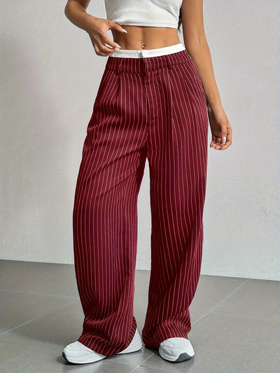 Striped Wide Leg Pants