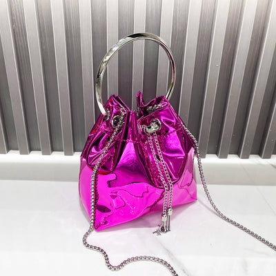 Reflective Mini Bag With Chain Detail
