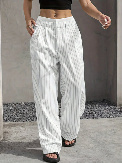 Striped Wide Leg Pants