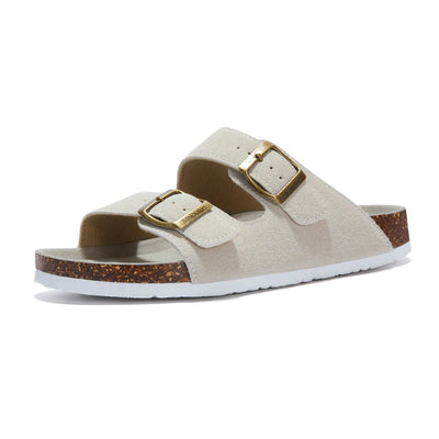 Double Buckle Cork Slides