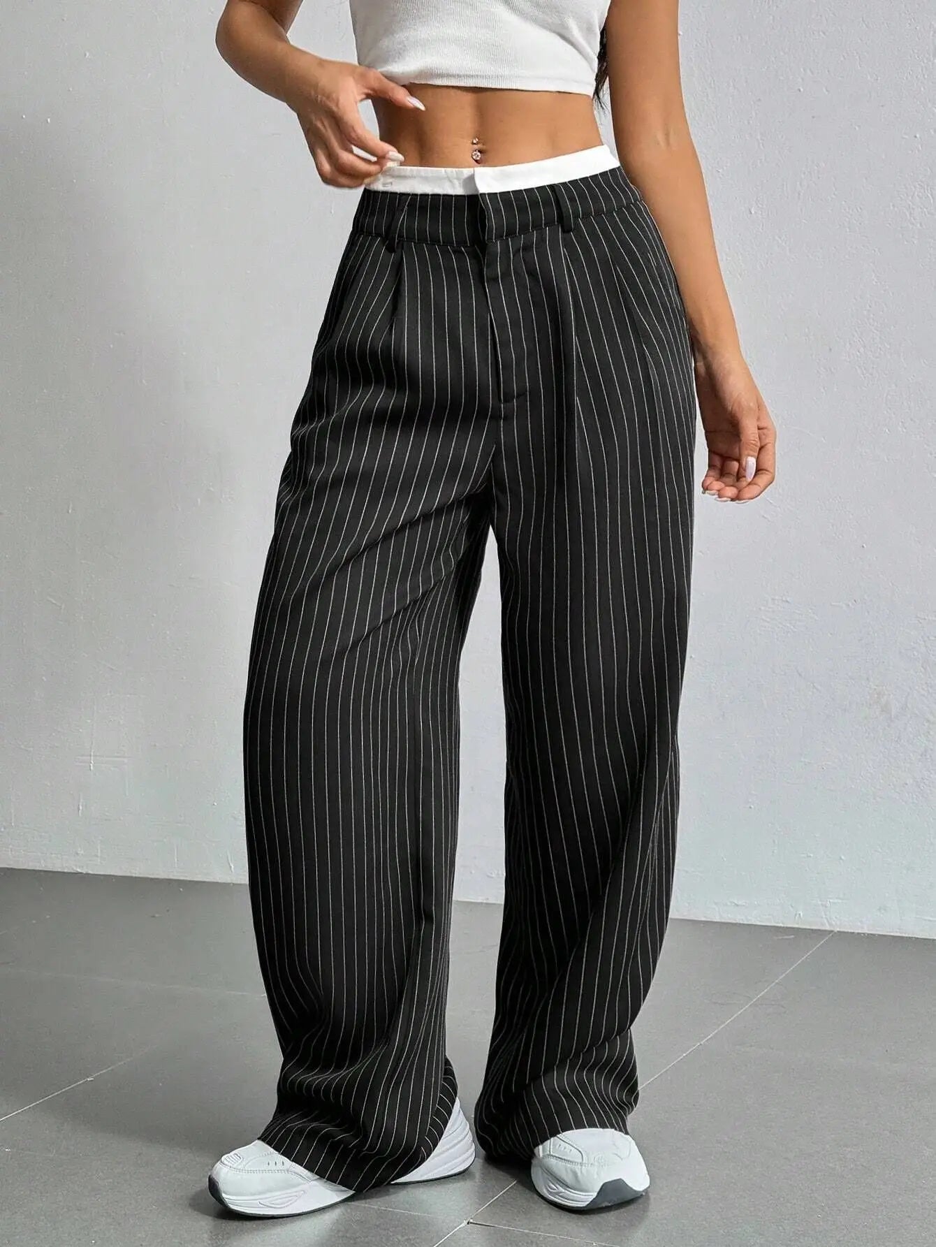 Striped Wide Leg Pants