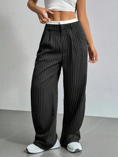 Striped Wide Leg Pants