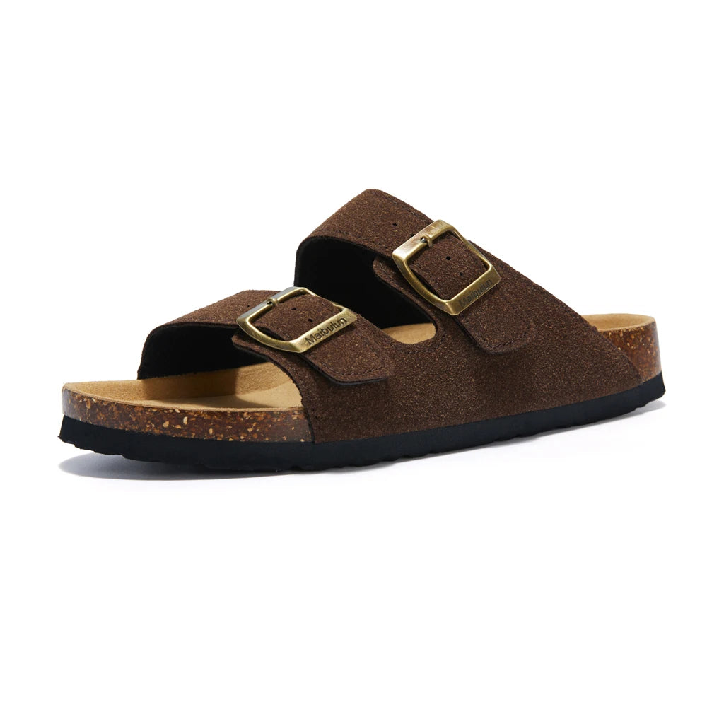 Double Buckle Cork Slides
