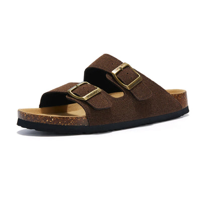 Double Buckle Cork Slides