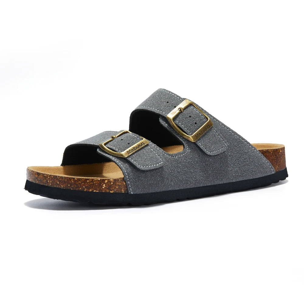 Double Buckle Cork Slides