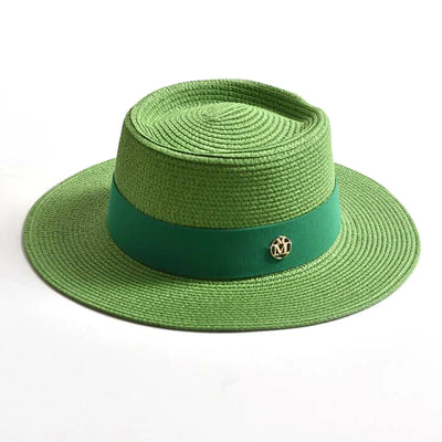 Elegant Wide Brim Straw Hat