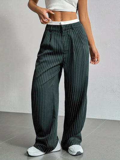 Striped Wide Leg Pants