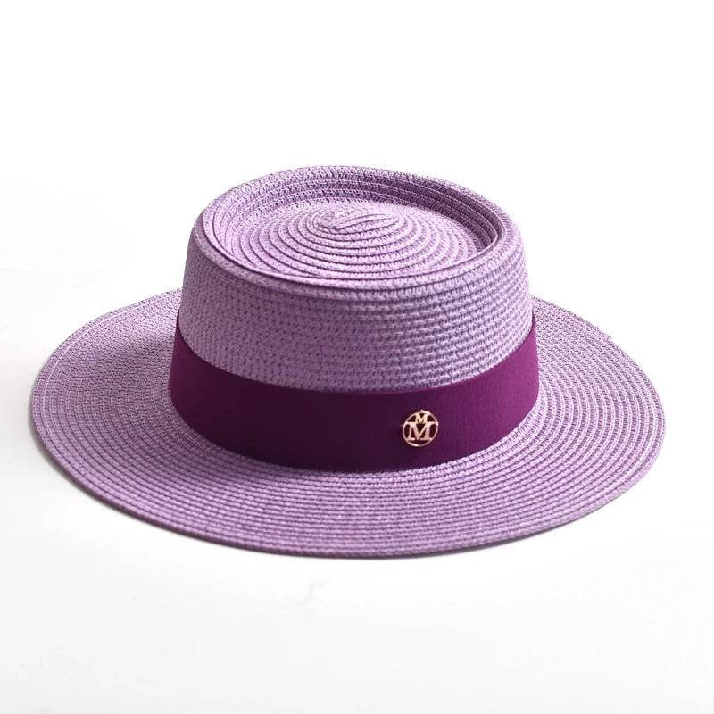 Elegant Wide Brim Straw Hat